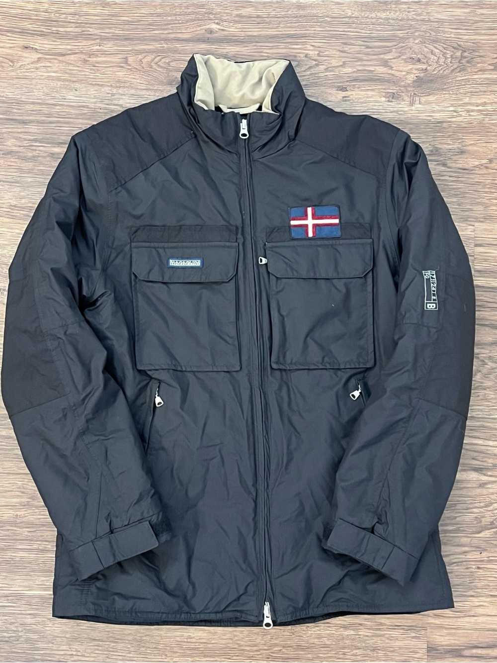 Napapijri Black Jacket Coat Womens Medium